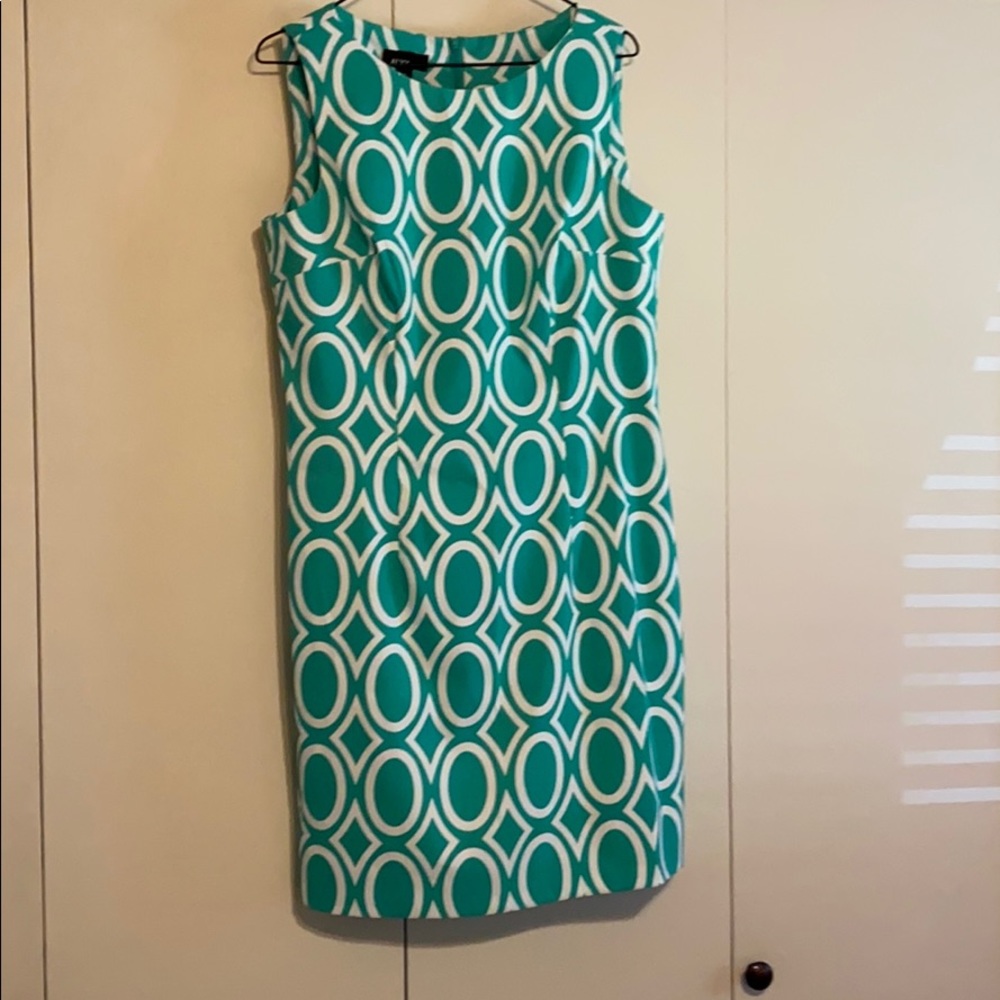 Mixed-Print A-Line Dress